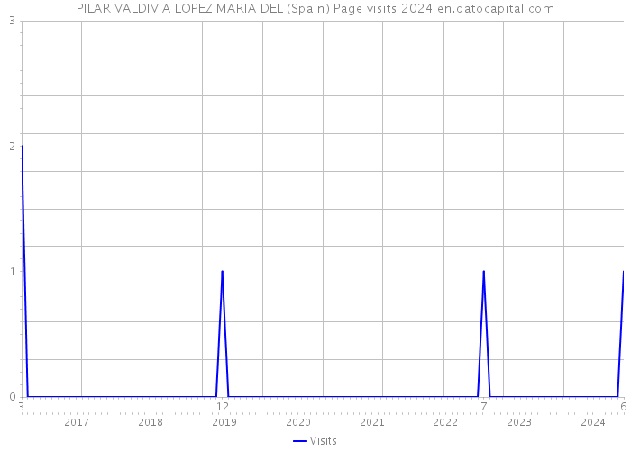 PILAR VALDIVIA LOPEZ MARIA DEL (Spain) Page visits 2024 