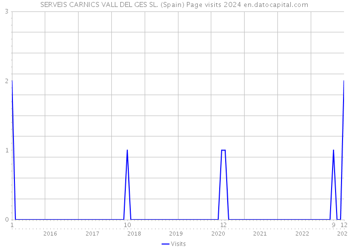 SERVEIS CARNICS VALL DEL GES SL. (Spain) Page visits 2024 