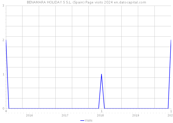 BENAMARA HOLIDAY S S.L. (Spain) Page visits 2024 