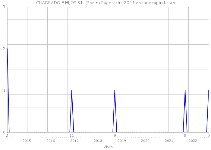 CUADRADO E HIJOS S.L. (Spain) Page visits 2024 