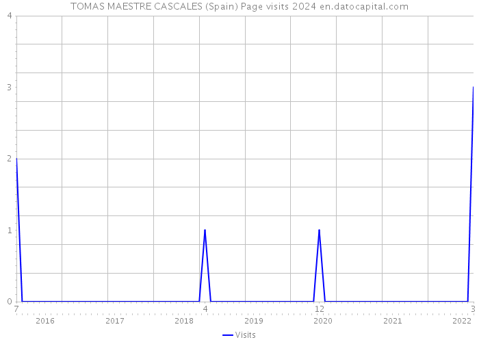 TOMAS MAESTRE CASCALES (Spain) Page visits 2024 