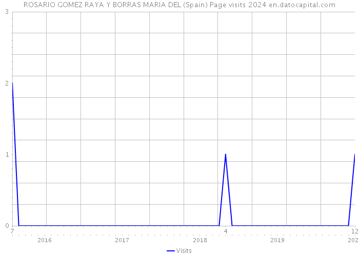 ROSARIO GOMEZ RAYA Y BORRAS MARIA DEL (Spain) Page visits 2024 