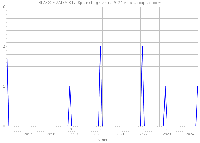 BLACK MAMBA S.L. (Spain) Page visits 2024 