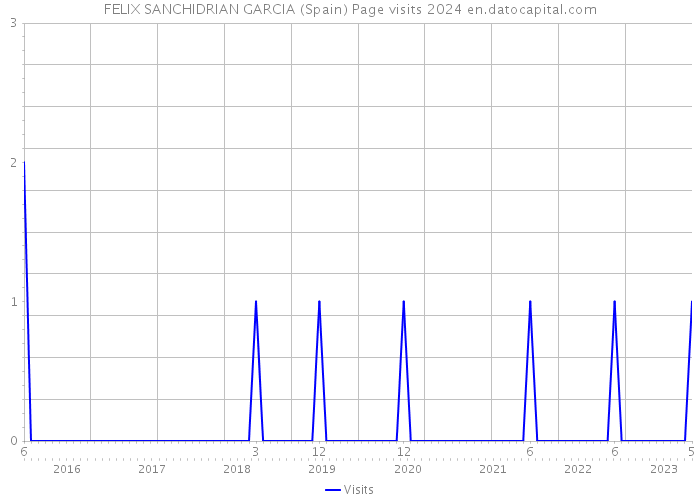 FELIX SANCHIDRIAN GARCIA (Spain) Page visits 2024 
