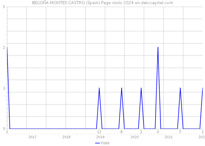 BEGOÑA MONTES CASTRO (Spain) Page visits 2024 