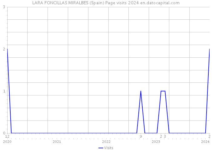 LARA FONCILLAS MIRALBES (Spain) Page visits 2024 