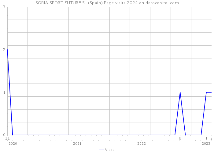 SORIA SPORT FUTURE SL (Spain) Page visits 2024 