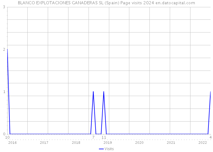 BLANCO EXPLOTACIONES GANADERAS SL (Spain) Page visits 2024 