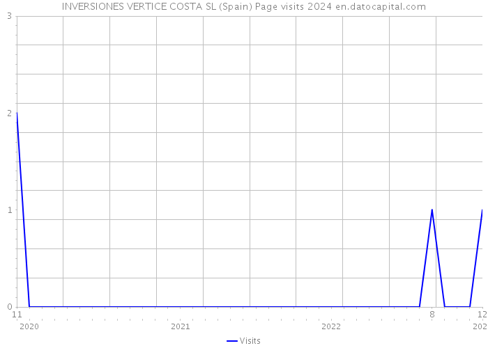 INVERSIONES VERTICE COSTA SL (Spain) Page visits 2024 
