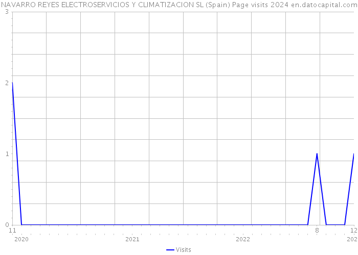 NAVARRO REYES ELECTROSERVICIOS Y CLIMATIZACION SL (Spain) Page visits 2024 