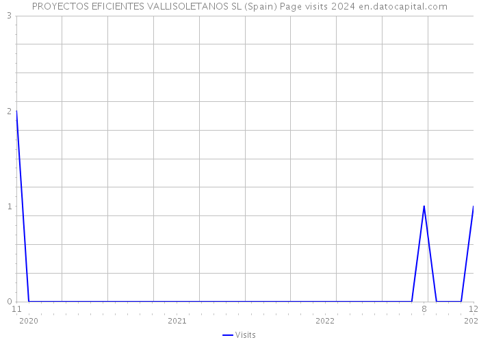 PROYECTOS EFICIENTES VALLISOLETANOS SL (Spain) Page visits 2024 