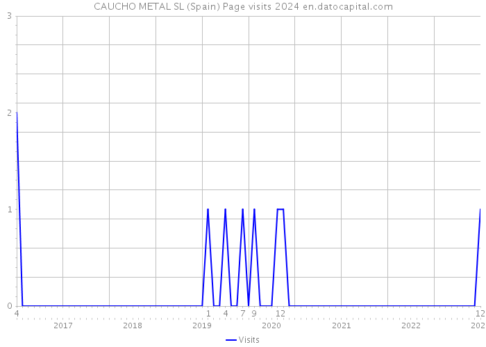 CAUCHO METAL SL (Spain) Page visits 2024 
