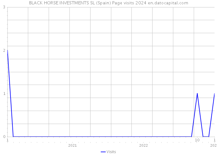 BLACK HORSE INVESTMENTS SL (Spain) Page visits 2024 