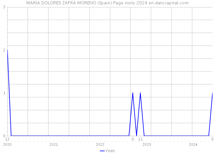 MARIA DOLORES ZAFRA MORENO (Spain) Page visits 2024 