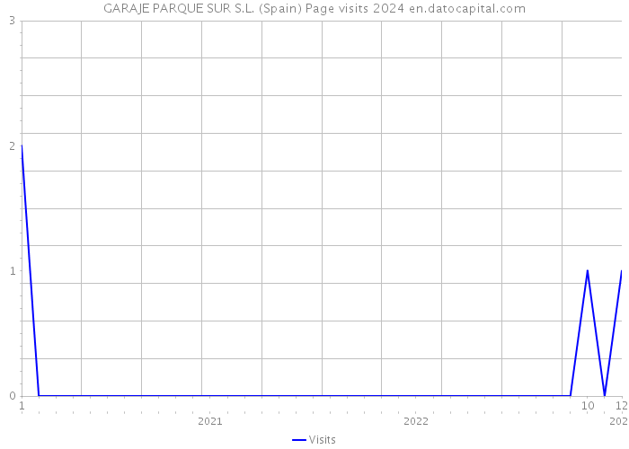 GARAJE PARQUE SUR S.L. (Spain) Page visits 2024 