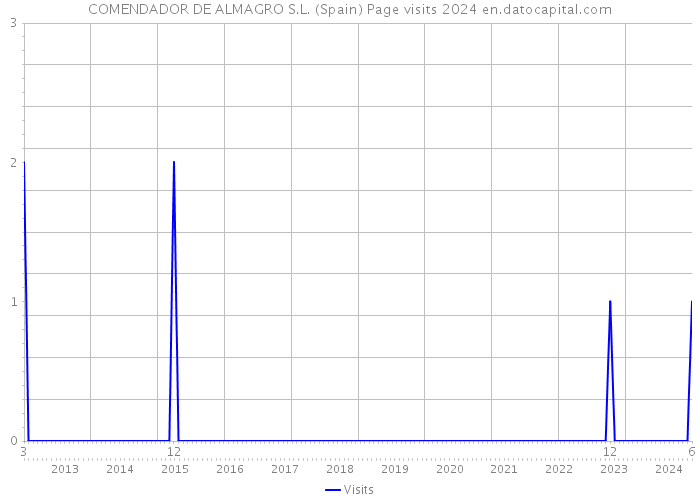 COMENDADOR DE ALMAGRO S.L. (Spain) Page visits 2024 