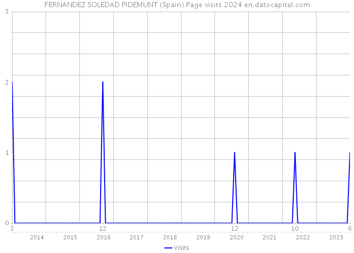 FERNANDEZ SOLEDAD PIDEMUNT (Spain) Page visits 2024 