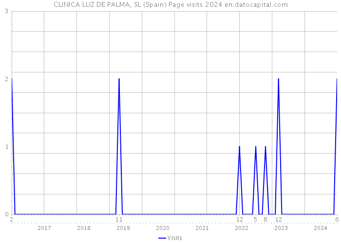 CLINICA LUZ DE PALMA, SL (Spain) Page visits 2024 