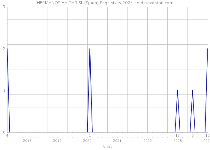HERMANOS HAIDAR SL (Spain) Page visits 2024 