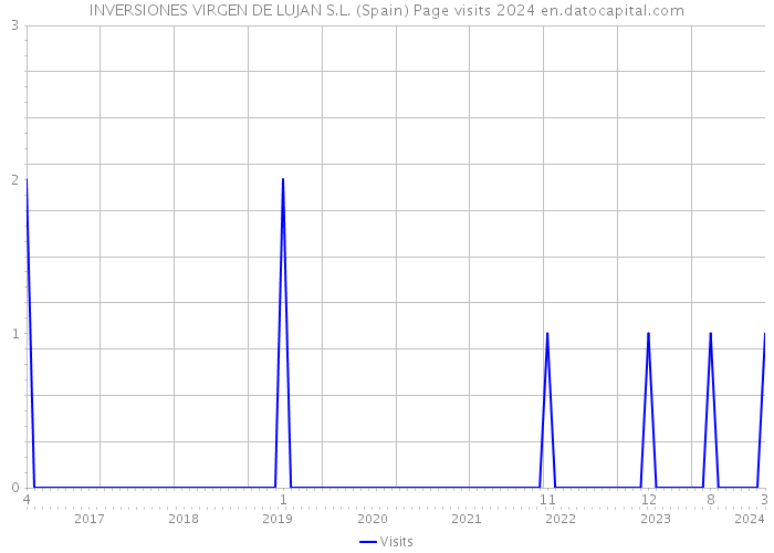 INVERSIONES VIRGEN DE LUJAN S.L. (Spain) Page visits 2024 