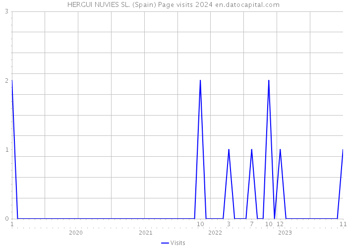 HERGUI NUVIES SL. (Spain) Page visits 2024 