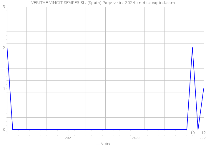VERITAE VINCIT SEMPER SL. (Spain) Page visits 2024 