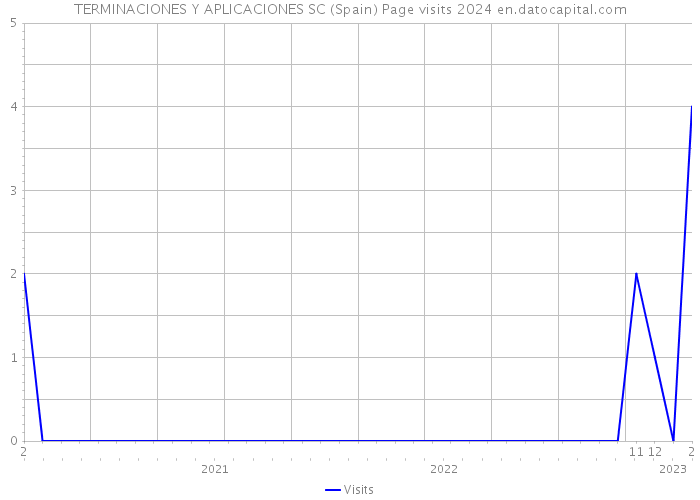 TERMINACIONES Y APLICACIONES SC (Spain) Page visits 2024 