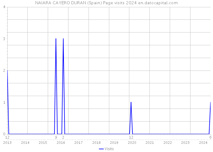 NAIARA CAYERO DURAN (Spain) Page visits 2024 