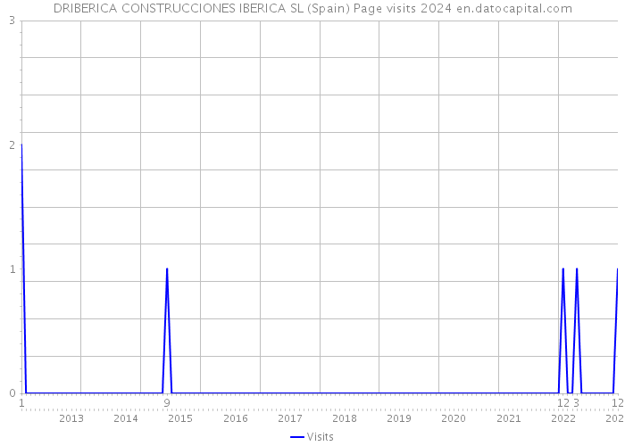 DRIBERICA CONSTRUCCIONES IBERICA SL (Spain) Page visits 2024 