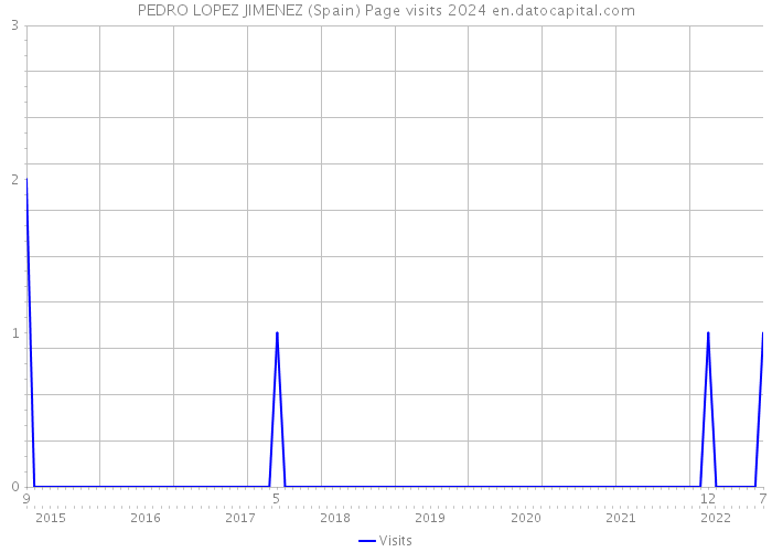 PEDRO LOPEZ JIMENEZ (Spain) Page visits 2024 