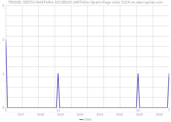 TRISKEL GESTIO SANITARIA SOCIEDAD LIMITADA (Spain) Page visits 2024 