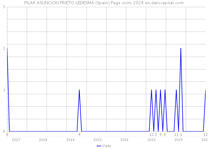 PILAR ASUNCION PRIETO LEDESMA (Spain) Page visits 2024 