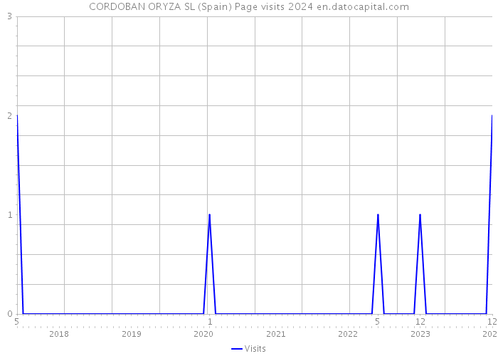 CORDOBAN ORYZA SL (Spain) Page visits 2024 