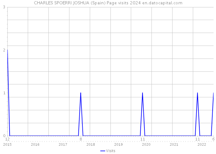 CHARLES SPOERRI JOSHUA (Spain) Page visits 2024 