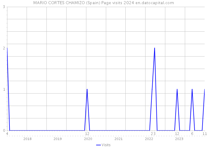 MARIO CORTES CHAMIZO (Spain) Page visits 2024 
