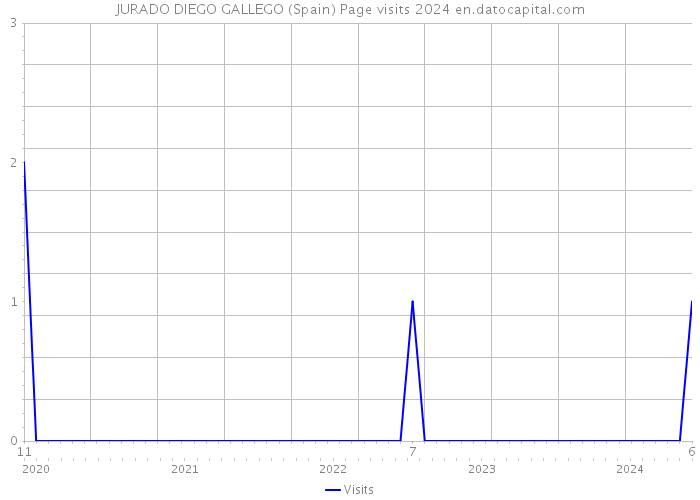 JURADO DIEGO GALLEGO (Spain) Page visits 2024 