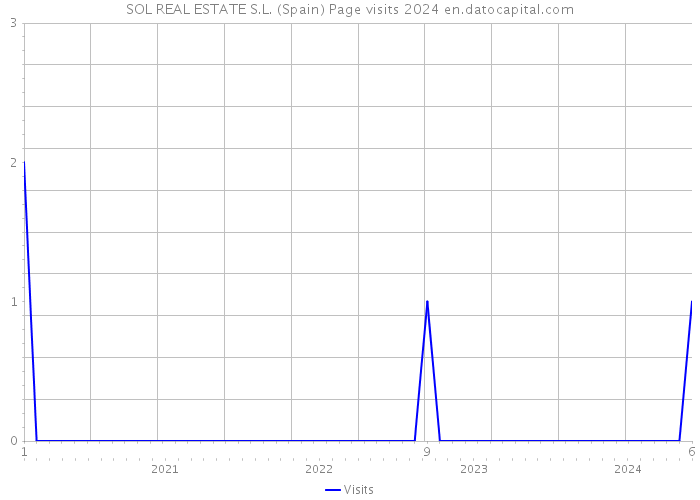 SOL REAL ESTATE S.L. (Spain) Page visits 2024 