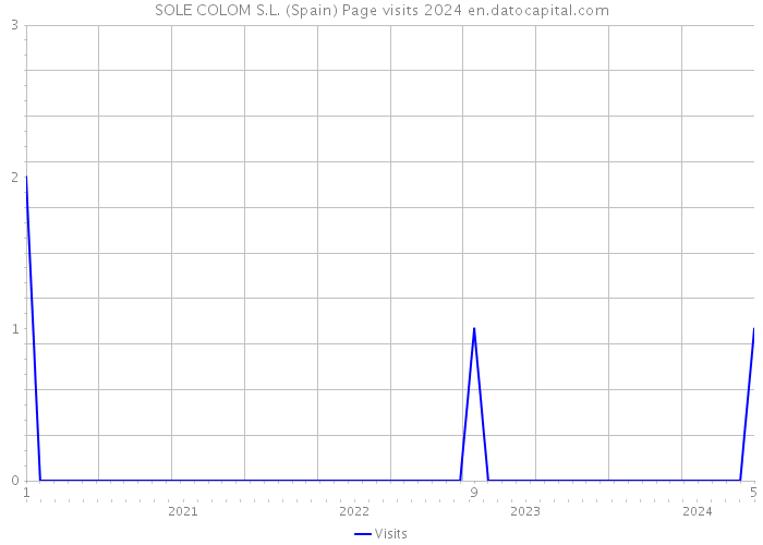 SOLE COLOM S.L. (Spain) Page visits 2024 