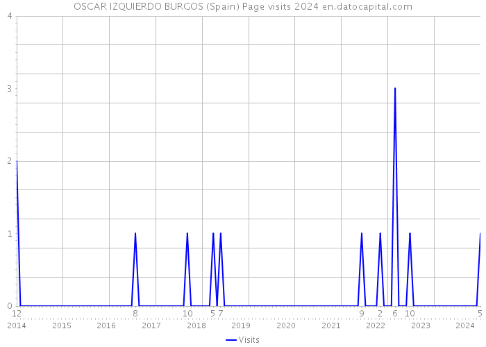 OSCAR IZQUIERDO BURGOS (Spain) Page visits 2024 