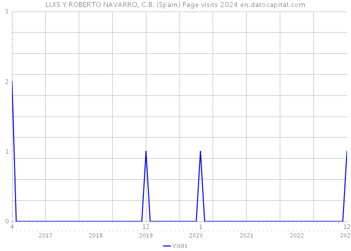 LUIS Y ROBERTO NAVARRO, C.B. (Spain) Page visits 2024 