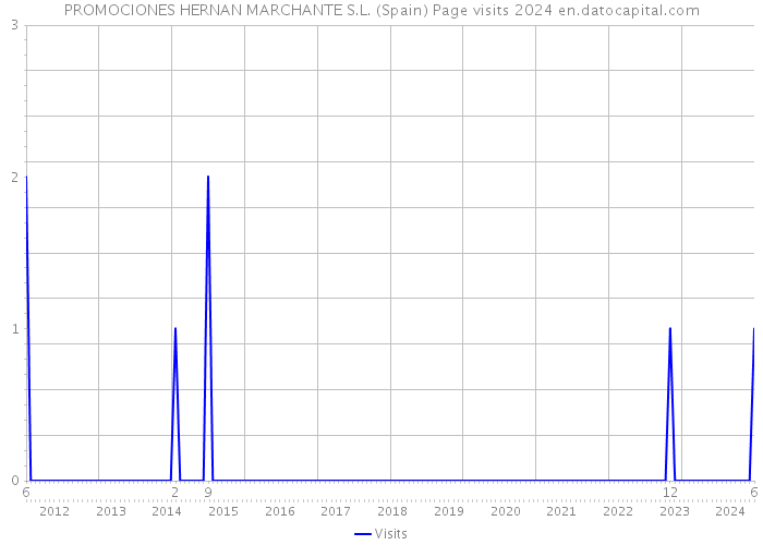 PROMOCIONES HERNAN MARCHANTE S.L. (Spain) Page visits 2024 