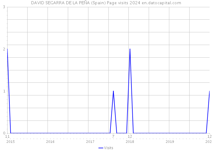 DAVID SEGARRA DE LA PEÑA (Spain) Page visits 2024 