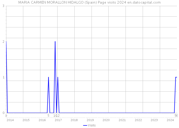 MARIA CARMEN MORALLON HIDALGO (Spain) Page visits 2024 