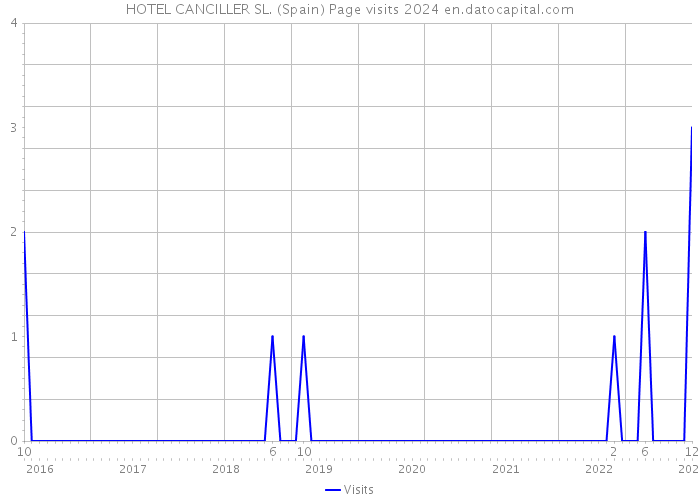 HOTEL CANCILLER SL. (Spain) Page visits 2024 