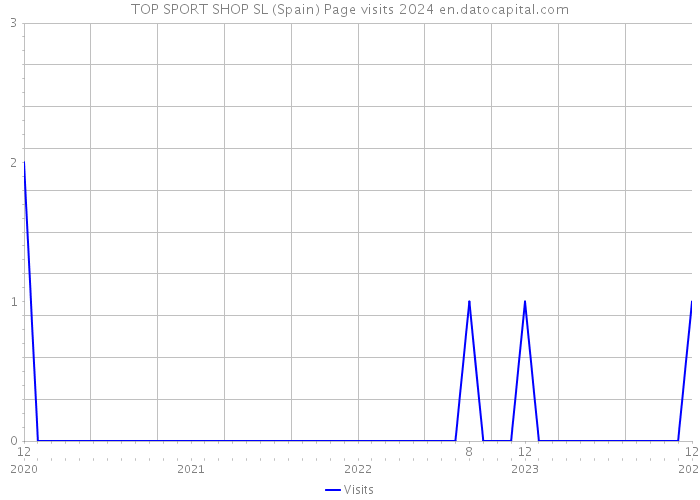 TOP SPORT SHOP SL (Spain) Page visits 2024 