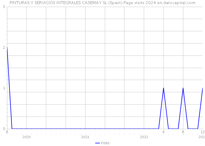 PINTURAS Y SERVICIOS INTEGRALES CASEMAY SL (Spain) Page visits 2024 