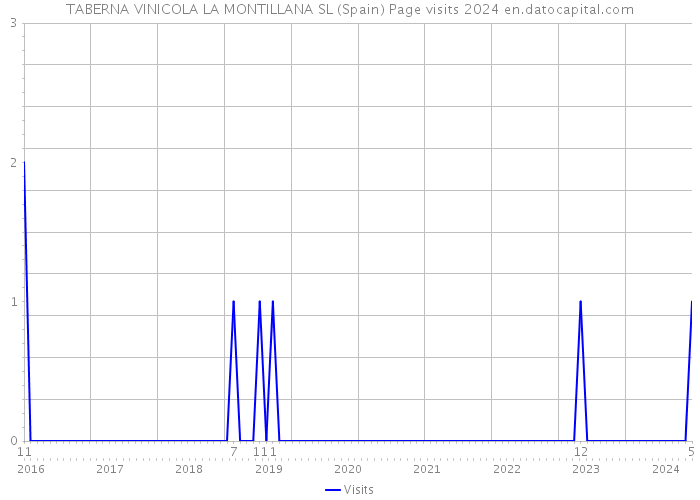 TABERNA VINICOLA LA MONTILLANA SL (Spain) Page visits 2024 