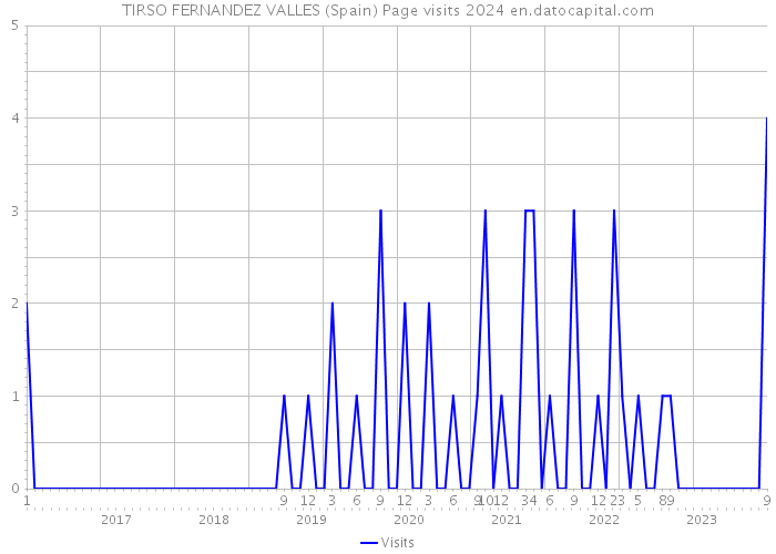 TIRSO FERNANDEZ VALLES (Spain) Page visits 2024 