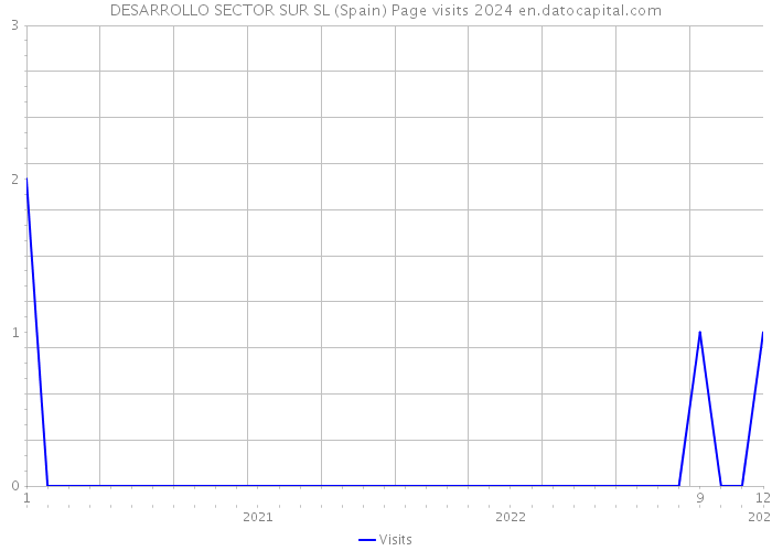 DESARROLLO SECTOR SUR SL (Spain) Page visits 2024 