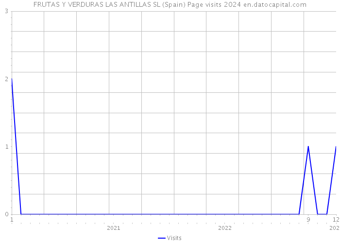 FRUTAS Y VERDURAS LAS ANTILLAS SL (Spain) Page visits 2024 